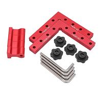 Uadme Kit de regla de posicionamiento cuadrado, herramienta de medición de ángulo recto de aleación de aluminio de 90 grados con escala