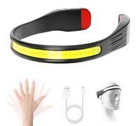 Uadme Linterna Frontal LED Recargable Alta Potencia, 350 L Linterna Cabeza USB C, 3 Modos de Luz, 230° Gran Angular, Impermeable para Correr, Camping, Excursión, Pesca