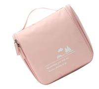 Uadme Neceser de gran capacidad, bolsa de maquillaje portátil impermeable, bolsas de cosméticos con asas para uso diario, viajes de viaje, bolsa de aseo de viaje, color negro