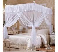 Uadme Osquitera para Cama Grande, Gran Lujo Princesa Mosquitera Cama Camping Dosel Mosquitera de Viaje Tres Aberturas Laterales para Dormitorio al Aire Libre Patio Hamaca Viaje (150x200x200)