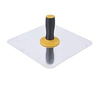 Uadme Paleta de Yeso de Aluminio, Tablero de Mano de Enyesado, Halcón de Enlucido, Tablero de Mortero de Yeso, 300x300 mm con Mango, para Cemento, Mortero, Paneles de Yeso