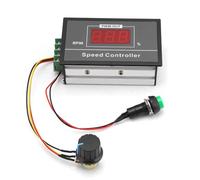 Uadme Regulador Velocidad Motor 12V, Controlador de Control de Motors DC, 6-60V 12V 24V 36V 48V 30A PWM Regulador de Voltaje, con Interruptor de Parada de Arranque