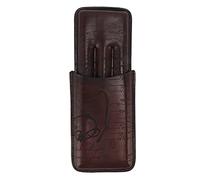 Uadme Soporte de cuero para cigarros, estuche portátil de viaje, diseño suave al tacto, material transpirable, ideal para regalar a los entusiastas de los puros, multicolor