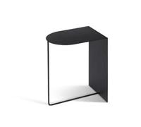uadyie Mesa de Centro Pequeña Mesa Auxiliar Estilo Mesa Auxiliar de Metal Esmerilado sofá doméstico Simple Mesa de té pequeña Mesas de Centro Pequeñas para Sala(Two Black Ones)