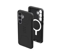 URBAN ARMOR GEAR Civilian Case Samsung Galaxy S25 Plus Funda ("Designed for Samsung" certificación, Funda compatible con carga inalámbrica, Funda resistente a caídas) negro