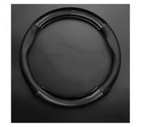 UAGFDFF Funda Volante para Coche Protector Fino para Volante Coche, Cuero auténtico, Fibra Carbono, para Toyota para Coaster(Negro)