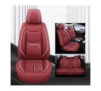 UAGFDFF Fundas Asiento Coche para Alfa para Romeo 147 Juego Completo Universal Fundas Asiento Coche Cuero PU Accesorios Interiores Coche Fundas Coche Asientos(Rojo)
