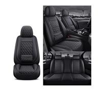 UAGFDFF Fundas Asiento Coche para Alfa para Romeo 147 Universal Impermeable Juego Completo Fundas Asiento Cuero Automóvil Accesorios Fundas Coche Asientos(Negro)