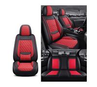 UAGFDFF Fundas Asiento Coche para Dodge para Ram Fundas Asiento Coche Cuero Universales Impermeables Y Completas Accesorios Coche Fundas Coche Asientos(Rojo)