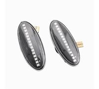 UAGFDFF Luces de giro 1 Par De Luces LED Dinámicas De Señalización Direccional Lateral Para Koleos 2008 2009 2010 Y 2011 Indicador Espejo(Crystal)