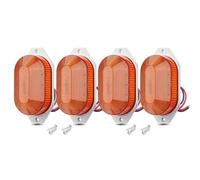 UAGFDFF Luz Indicadora Intermitente Luz Posición Lateral LED De 12V 21 LED Luz Giro Luz Trasera Luz Advertencia Para Coche Camión Autocaravana Autobús(4pcs Amber)