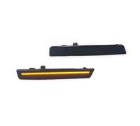 UAGFDFF Luz Indicadora Intermitente Para Dodge Para Challenger 2015 2016 2017 2018 2019 2020 2021 Luz De Posición Lateral LED Delantera Ámbar Trasera Roja(Smoke Front)