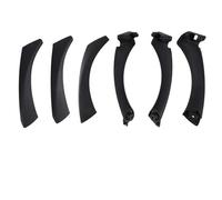 UAGFDFF Manija Puerta Interior Coche Para Serie 3 E90 E91 E92 316 318 320 325 328I 2004 2005 2006 2007 2008 2009 2010 2011 2012 Juego De Tiradores De Puerta De Coche(Black LHD)