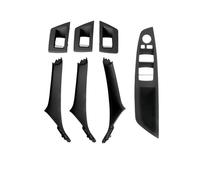 UAGFDFF Manija Puerta Interior Coche Para Serie 5 F10 F18 523 525 528 Juego De Tiradores De Puerta Interior De Coche 51417225866 51417225869(RHD Black)