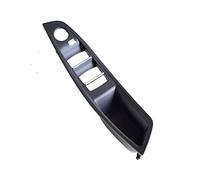 UAGFDFF para 5 Series F10 F11 Interior del Coche Manija Puerta Interior Panel Pull Trim Cover Left Hand Drive LHD Rojo-Marrón Beige Negro Manija Puerta Interior(Black-Panel)