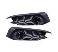 UAGFDFF Para Civic 2016 2017 2018 Luz LED Conducción Diurna Lámpara Antiniebla Parachoques Delantero Coche Con Luces Señal Giro Dinámicas Coche LáMparas Intermitentes(White Yellow)