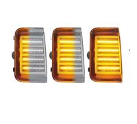 UAGFDFF Para Fiat Para Ducato 2006-2023 LED Dinámico Señal Giro Luces Espejo Lateral Indicador Lámpara Intermitente Coche LáMparas Intermitentes(Plata)