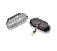 UAGFDFF Para Ford Para C-Max Para Fiesta 2001 Luz Indicadora Espejo Lateral Secuencial Intermitente Señal Giro Dinámica Coche LáMparas Intermitentes(15 LED Crystal)