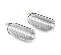 UAGFDFF Para Skoda Para Octavia 1U 1996-2010 Led Indicador Lateral Dinámico Luz Señal Giro Luz Intermitente Secuencial Coche LáMparas Intermitentes(Crystal white)