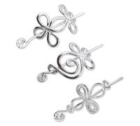 UAIAGM Juego de 3 pines de chal para mujer, nudos cruzados celtas, espirales, hechos a mano, bufanda, suéter, broche, capa, alfiler, joyería para capa, manta y envolturas, S, Zinc, No es una piedra