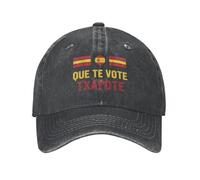 UAISBUUW Que Te Vote Txapote Sanchezs Ayuso Gorra de béisbol Vintage Desgastado Lavado Gorra Snapback Estilo Unisex Gorras de Entrenamiento al Aire Libre Sombrero Algodón, para Todas Las Estaciones