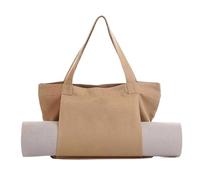 UALXPAO Bolsa para esterillas de Yoga Yoga Mat Carry Bag Multifunctional Large Capacity Washable Lightweight Foldable for(Beige)