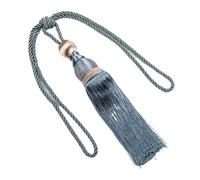 UALXPAO Curtain Tiebacks Curtain Tassels Tieback Multicolor Tassel Ties Wire Hanging Ball Polyester Yarn para Salón Dormitorio Oficina(Light Blue)