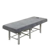 UALXPAO Funda de Cama de Terciopelo Grueso, Funda de Cama de Belleza de Color sólido Simple, Funda de Cama de Masaje for salón de Belleza de Hotel Camilla Masaje Plegable(Grey,190x70cm)
