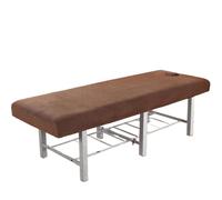 UALXPAO Funda de Cama de Terciopelo Grueso, Funda de Cama de Belleza de Color sólido Simple, Funda de Cama de Masaje for salón de Belleza de Hotel Camilla Masaje Plegable(Coffee,190x70cm)