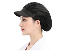 UALXPAO Gorro de Cocinero de Malla Gorro de Chef Malla Transpirable for fábrica Alimentos, Cantina, Cocina, a Prueba Polvo, protección del Cabello, Gorro Trabajo, Gorros(Black)