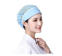 UALXPAO Gorro de Cocinero de Malla Gorro de Trabajo Malla, Accesorios Cocina, Transpirable, a Prueba Humo, Polvo, Gorro higiénico, Ropa Trabajo, Sombrero Chef, Cantina, Catering(Light Blue)