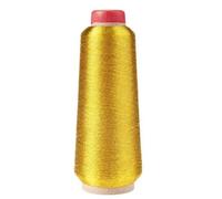 UANGLI Hilo metálico para Bordar, Hilos para Bordar a máquina, carretes de Hilo de Coser de poliéster para Bordado, Color Dorado y Plateado