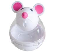 Uanqfegy Bola de golosinas para Gatos: Lindo dispensador de golosinas Interactivo en Forma de ratón, Juguete de Almacenamiento de Alimentos para Ejercicio de Gatitos en Interiores