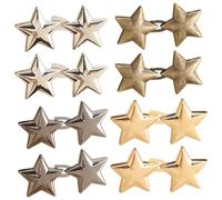 Uanqfegy Clips de cincha desmontables sin costura 8 ajustadores de cintura en forma de estrella, tensores de cintura de pantalón