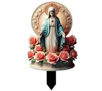 Uanqfegy Estatua de la Virgen de Guadalupe - Estatua de Virgen Guadalupe, acrílica de la Santísima María