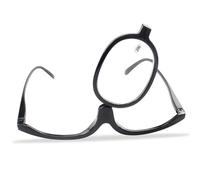 Uanqfegy Gafas de maquillaje para mujer Lentes giratorias plegables Gafas ligeras de 200 grados Vidrio cosmético portátil de marco completo resistente a roturas