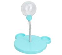 Uanqfegy Juguete de Pelota para Gatos, dispensador Interactivo de golosinas para Gatos y Gatitos de Interior, dispensador de Almacenamiento de Alimentos para Ejercicios Divertidos, Azul