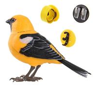 Uanqfegy Juguete eléctrico para pájaros, Juguete Interactivo para Cantar y gorjear, pájaro Robot Activado por Movimiento y Sonido para Regalos para niños, Oriole