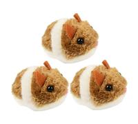 Uanqfegy Juguete para Gatos con ratón en Movimiento, 3 uds., Juguete Interactivo con Cuerda para Tirar, Ratones para Gatos, Divertidos Juguetes de Peluche para Perros para mantenerlos ocupados