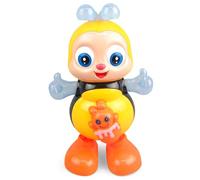 Uanqfegy Juguete sensorial para bebé, Abeja eléctrica con música y Luces, Juguete de Desarrollo de Baile para Viajes, Tiempo de Juego en casa, niños