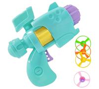 Uanqfegy Lanzador Interactivo de Juguete para Buscar Gatos Brillantes para Juegos en Interiores y Exteriores: Incluye 1 Lanzador y 4 Discos de hélice (Verde)