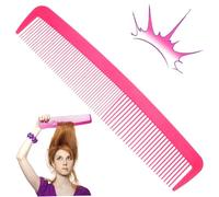 Uanqfegy Peine Gigante - Cepillo de Pelo de Comedia para Escenario, Disfraces, actuaciones y fotografías, 15 Pulgadas, Color Rojo Rosa (Accesorios de Payaso)