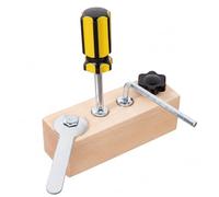Uanqfegy Tablero Montessori de Madera con Juego de Destornilladores: coordinación Ojo-Mano y Desarrollo de Enfoque, Juguetes de Habilidades motoras Finas para niños y niñas de 3 a 6 años