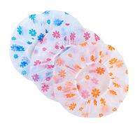 Uanratg 10 Piezas Gorro de Ducha Impermeable Cubierta de Pelo de BañO de Punto Gorro de BañO de Sombrero de BañO EláStico para Mujeres Sombrero de Ducha Reutilizable de BañO