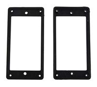 Uanratg 2Pcs Flat Humbucker Pickup Montaje Ring Frame ABs para Guitarra EléCtrica