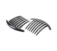 Uanratg 2pzs Peine de pelo Pin Negro Accesorios Pastico Mujer Senora Vintage Moda Negro