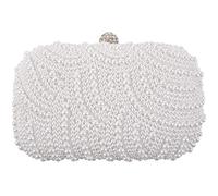 Uanratg Bolso de Embrague de Moda Bolso Nupcial de Fiesta con Cuentas Bolso de Noche de Boda