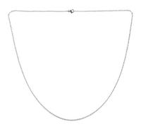 Uanratg Cadena de Mujer de joyeria, O Collar de Acero Inoxidable, Plata - 2 mm de - 65 cm de Longitud