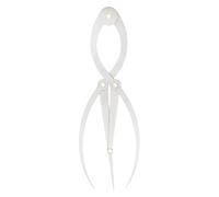 Uanratg Calipers Medios Calipers de ProporcióN Dorada Regla de Cejas de Acero Inoxidable 1: 1.618 Herramienta de Medida para Maquillaje de Tatuajes