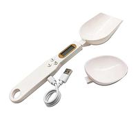 Uanratg Cuchara Medidora de Carga USB BáSculas de Gramo Gramera Digital ElectróNica Pesaje Dimensional para Harina en Polvo Herramienta de Cocina